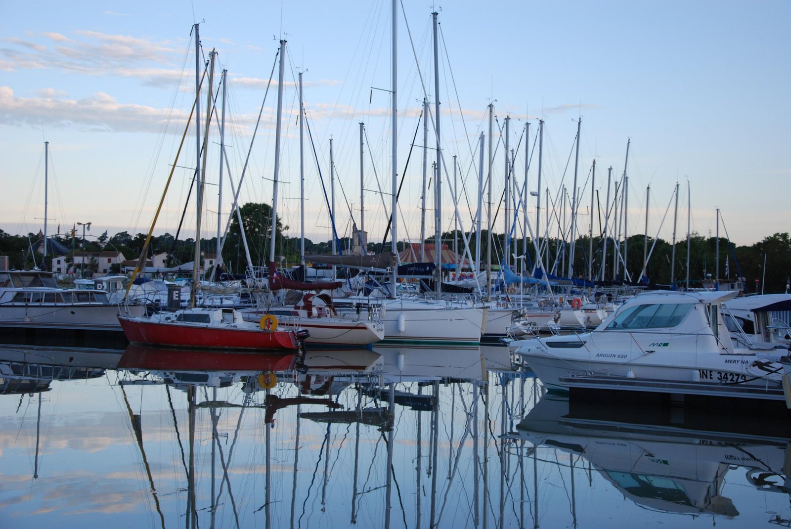 Bateaux dans le port de Meschers-sur-Gironde